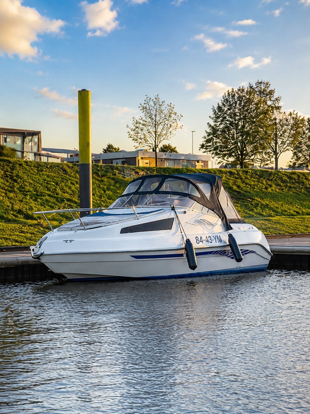 Bahia Kajuitboot met Evinrude E-TEC 60pk, Watersport en Boten, Gebruikt, Afdekzeil, Kajuitboot, Buitenboordmotor