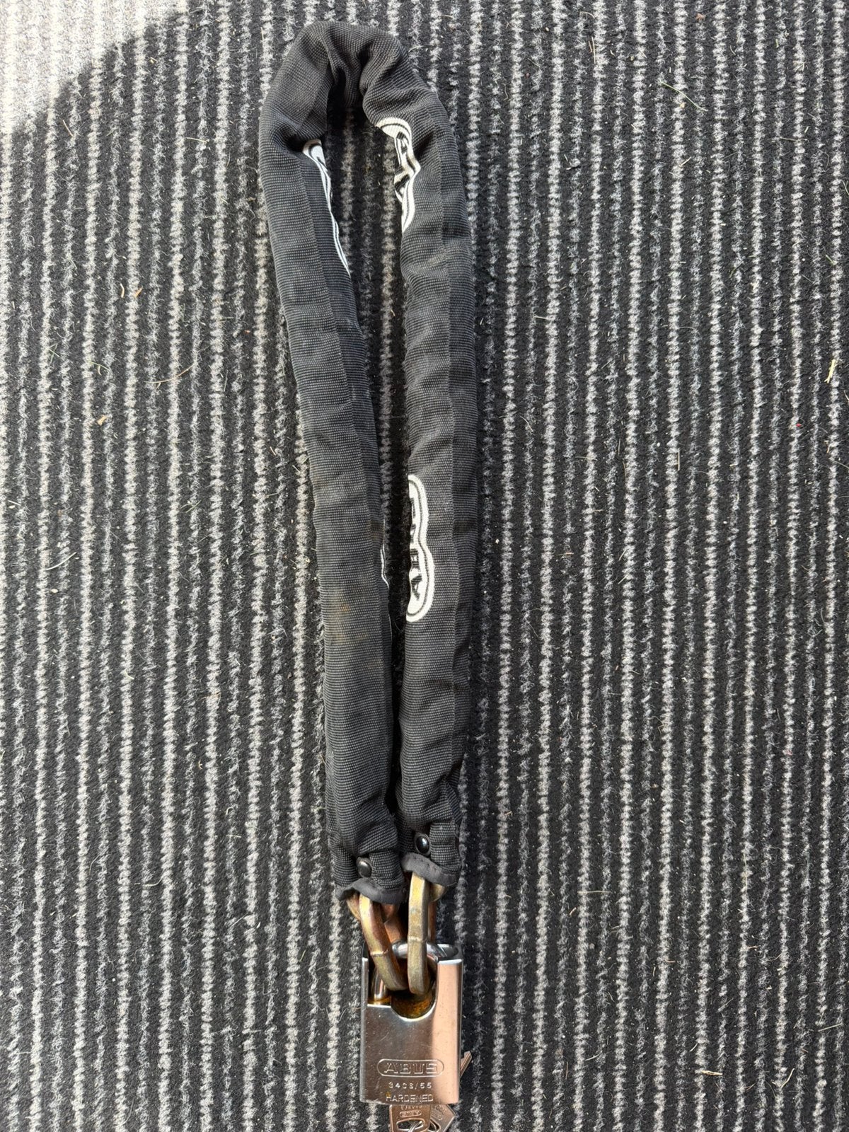 ABUS Kettingslot met hangslot - Gebruikt, Ophalen of Verzenden, Gebruikt, Kettingslot