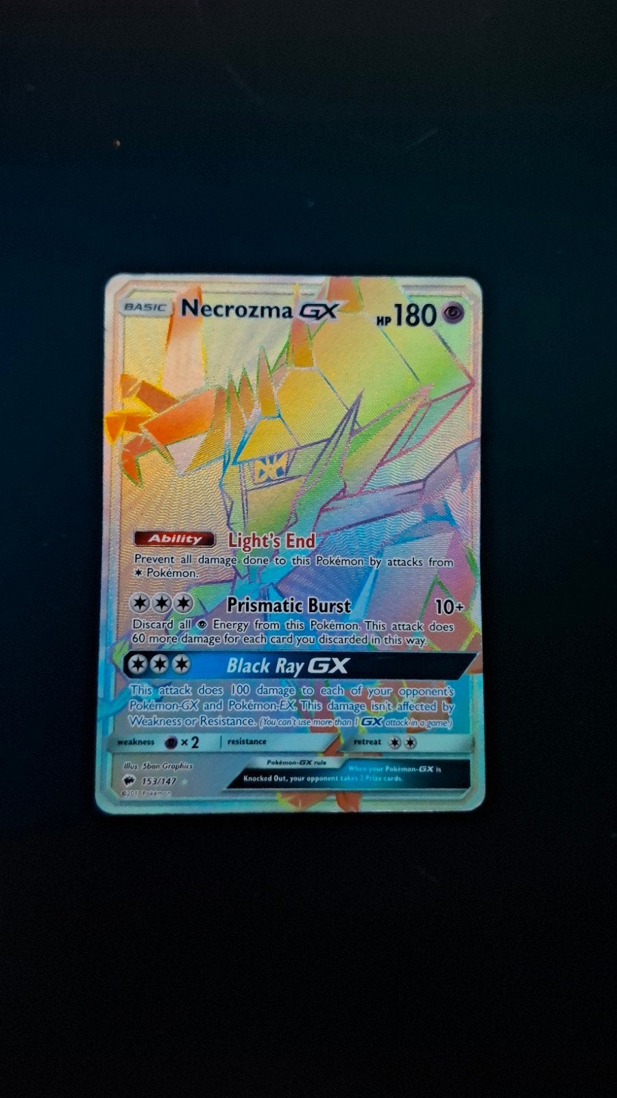 Necrozma GX Pokémon kaart - Licht beschadigd, Ophalen of Verzenden