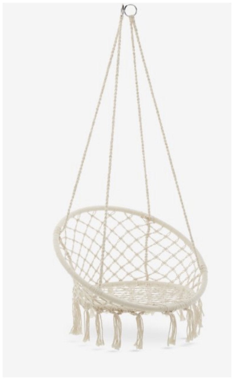 Hangstoel Macramé - Bohemian Stijl, Ophalen, Overige materialen, Overige kleuren, Zo goed als nieuw