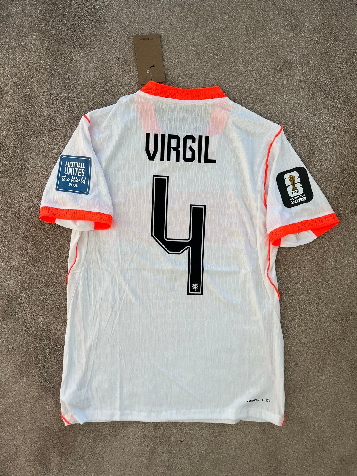 Nederlands Elftal uitshirt Virgil van Dijk WK 2026, Maat M, Ophalen of Verzenden, Nieuw, Shirt