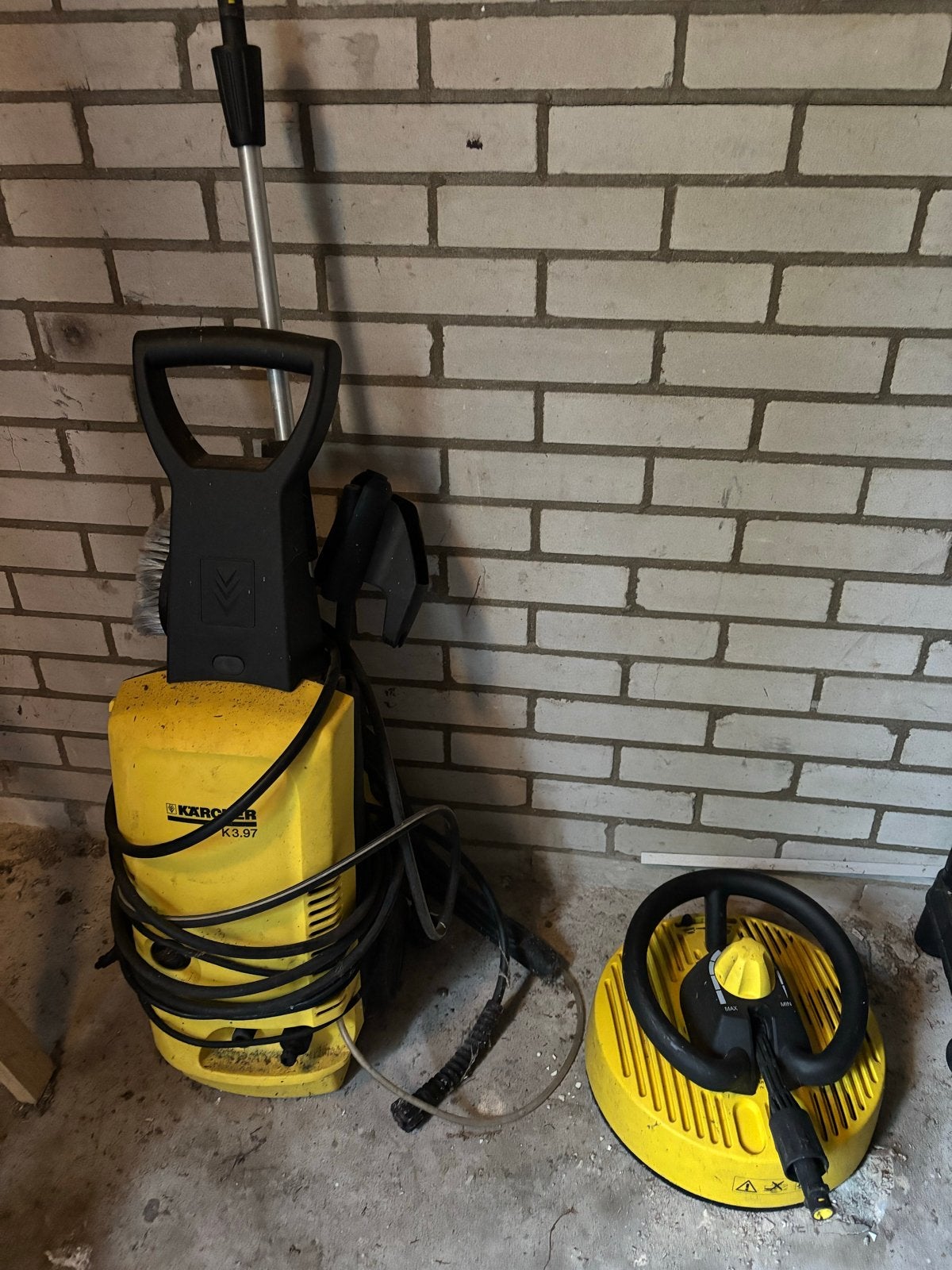 Kärcher K3.97 hogedrukreiniger met terrasreiniger, Tuin en Terras, Hogedrukreinigers, Ophalen, Gebruikt, Elektrisch