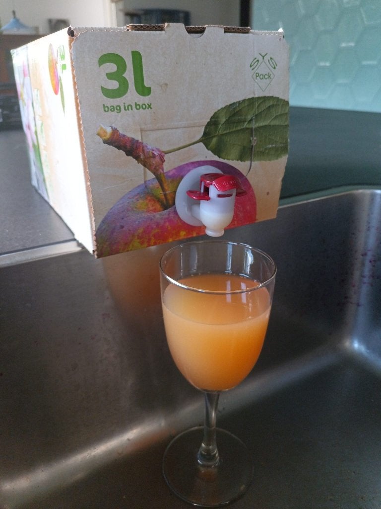 Appelsap bio +, Ophalen