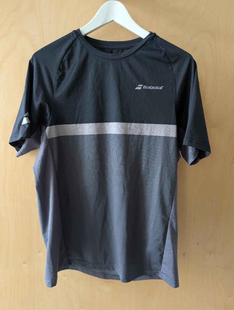 Babolat compete crew neck tee T shirt - sportshirt - tennis, Maat 48/50 (M), Zwart, Zo goed als nieuw, Racketsport