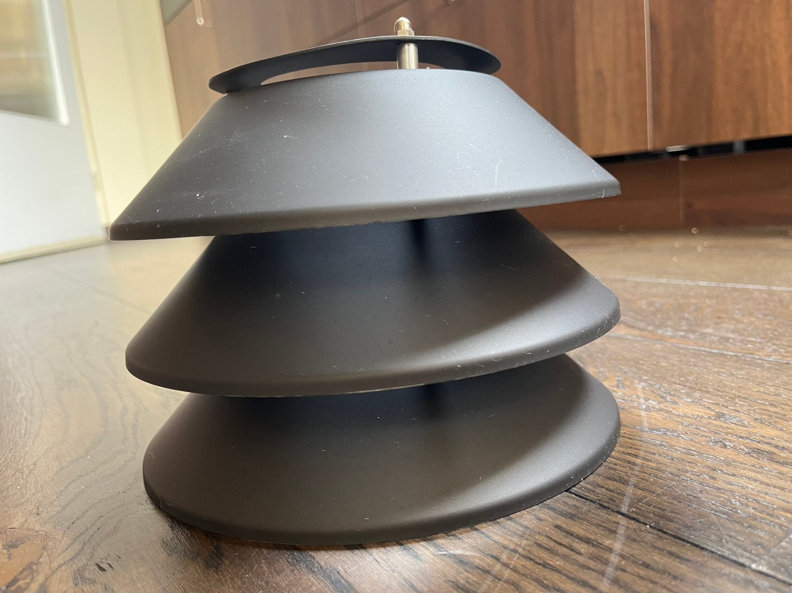 Space age vintage plafondlamp metaal, Huis en Inrichting, Lampen | Plafondlampen, Ophalen, Gebruikt, Metaal