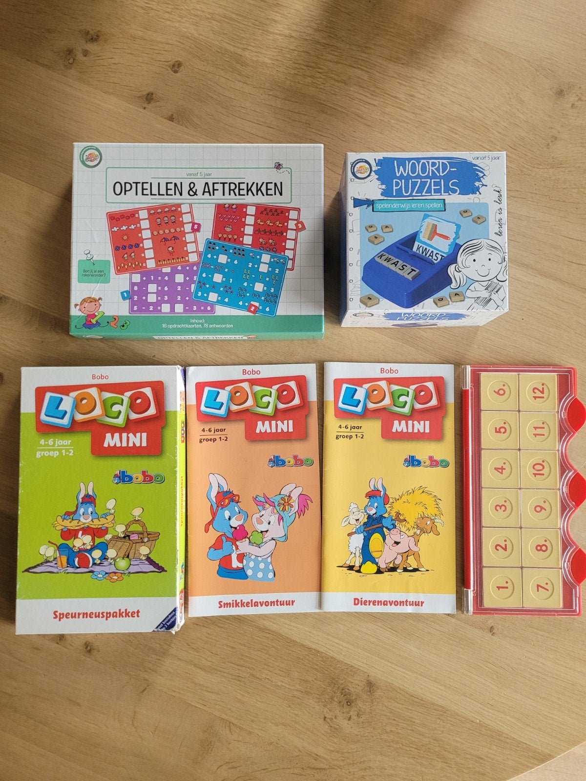 LOCO MINI Bobo + Optellen/Aftrekken & Woordpuzzels, Ophalen, Gebruikt, Puzzelen