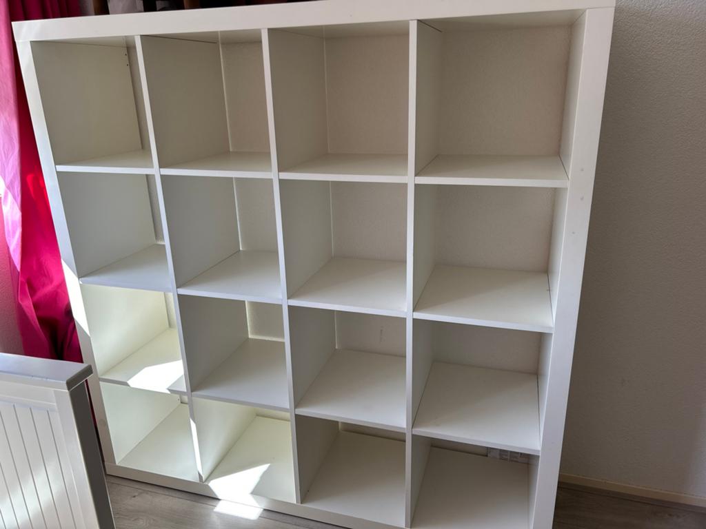 16-vakken kast IKEA Kallax, Huis en Inrichting, Kasten | Wandmeubels, Ophalen, Gebruikt, 150 tot 200 cm, 150 tot 200 cm