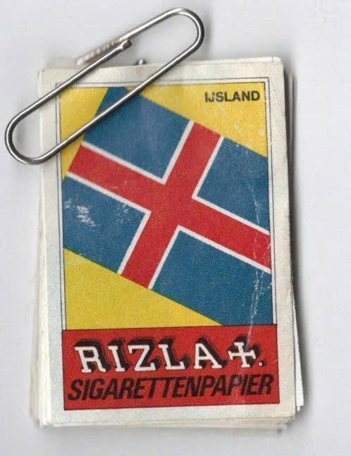 Lucifers merken van Rizla vloeipapier Wereldvlaggen, Verzamelen, Verzenden, Zo goed als nieuw, Luciferdoosjes of -merken