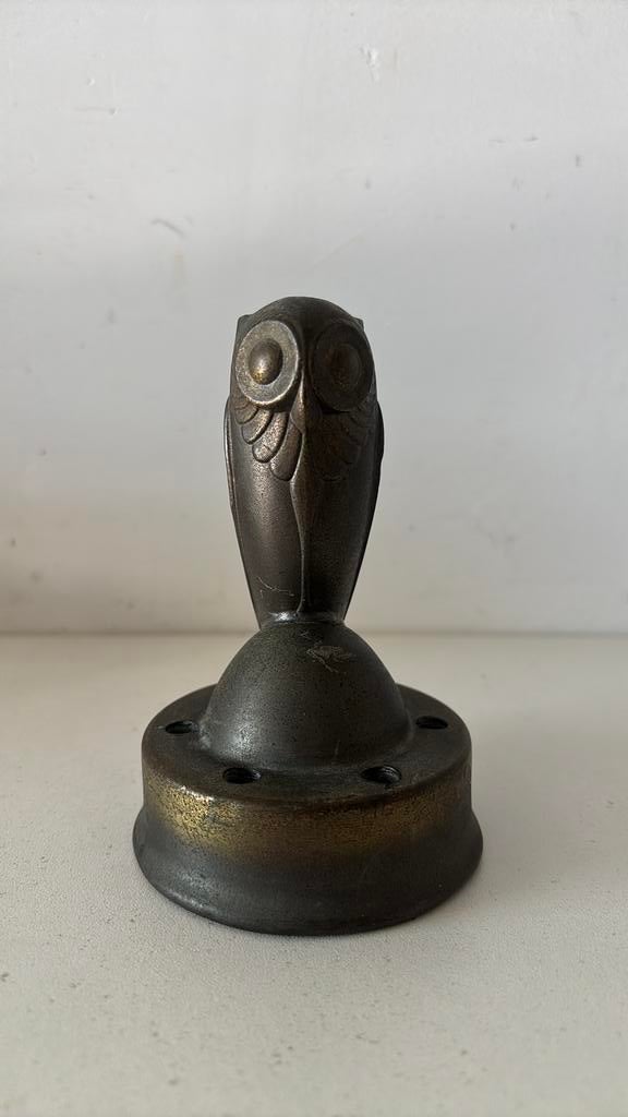 Radiatordop - art deco uil beeld, Antiek en Kunst, Ophalen of Verzenden