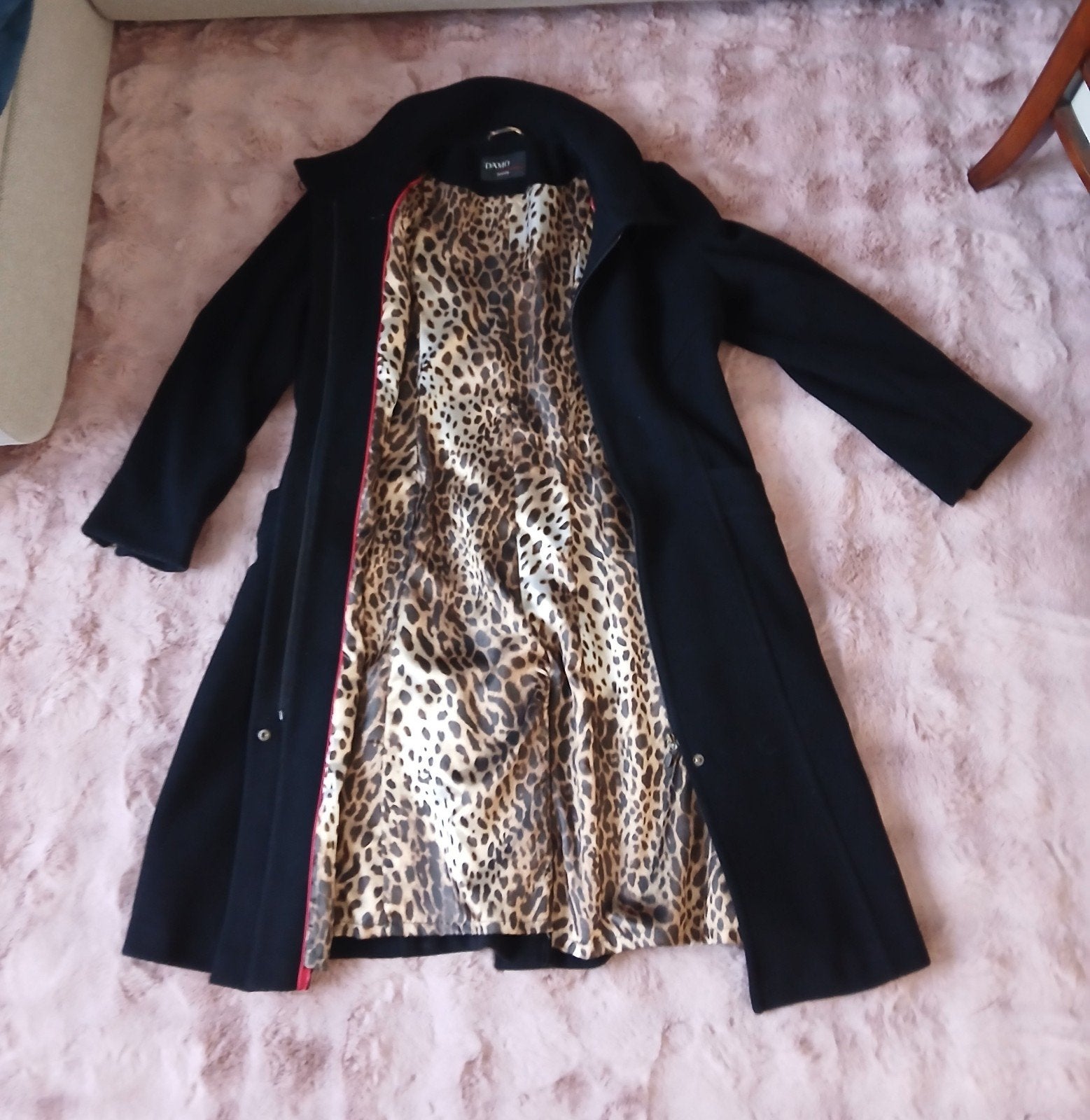 Luxe jasje van het merk Damo Donna Mt.42, Kleding | Dames, Jassen | Winter, Damo Donna, Zwart, Maat 42/44 (L), Ophalen of Verzenden