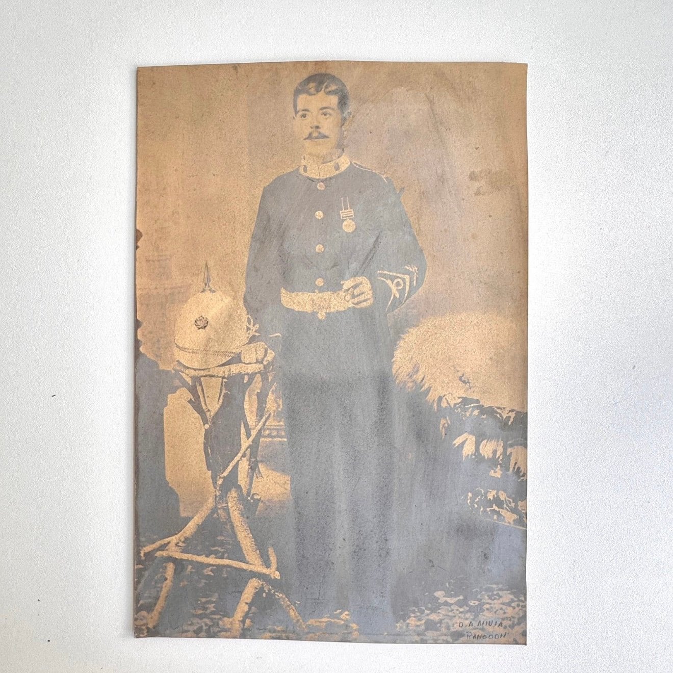 Foto Britse koloniale militair | circa 1880, Ophalen of Verzenden, Landmacht, Engeland, Foto of Poster