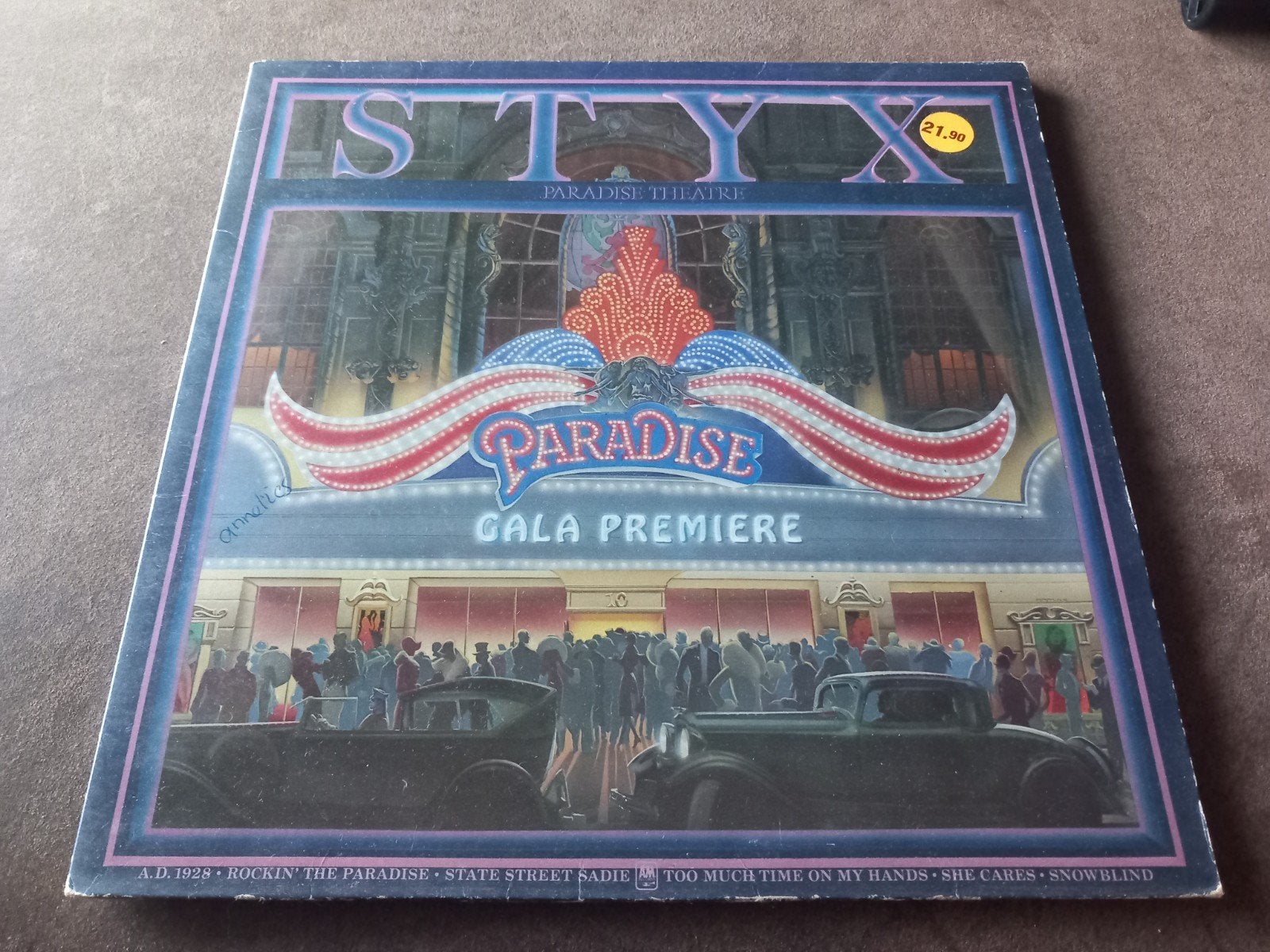Styx - Paradise Theatre LP Vinyl Album, Ophalen of Verzenden, Gebruikt