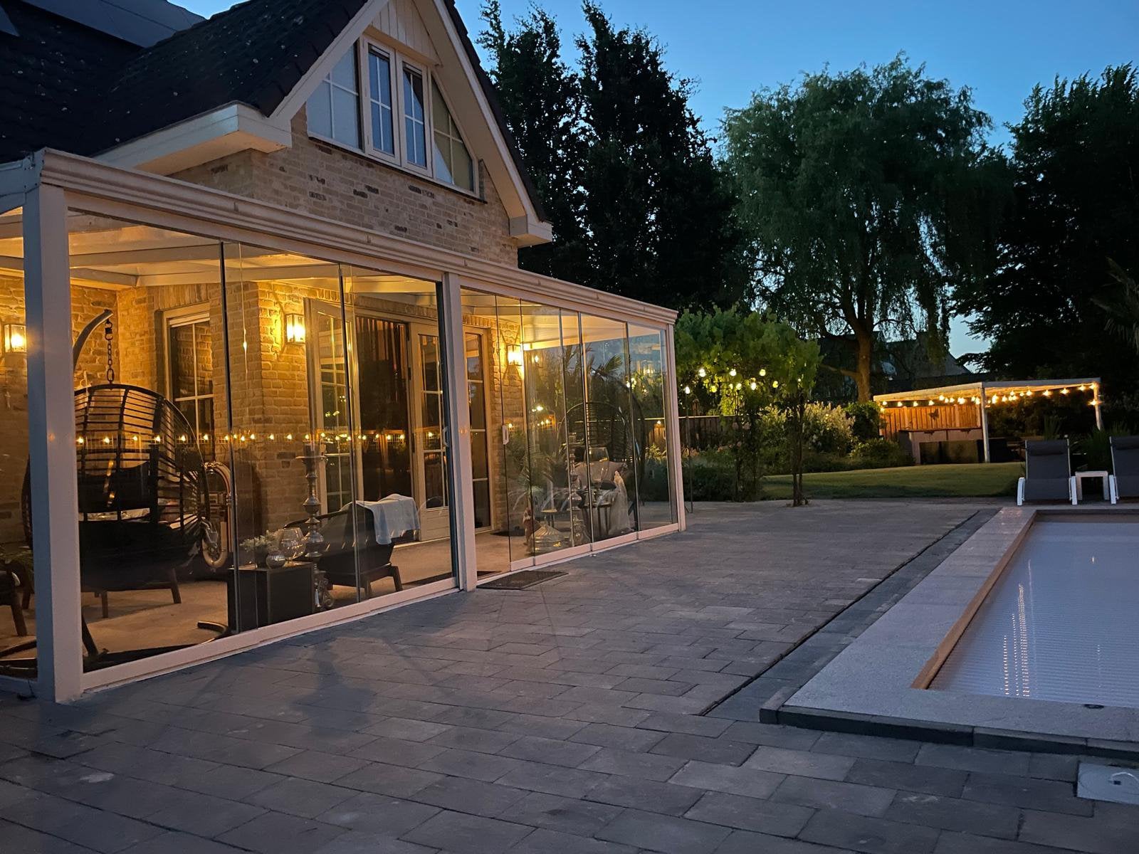 Serre of tuinkamer L-Vorm, Ophalen, 225 cm of meer, Aluminium, Zo goed als nieuw