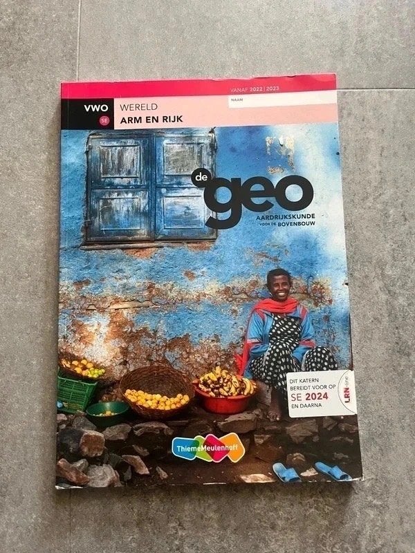 ThiemeMeulenhoff - de GEO - Arm en Rijk - VWO, Boeken, Gelezen, VWO, ThiemeMeulenhoff, Ophalen of Verzenden