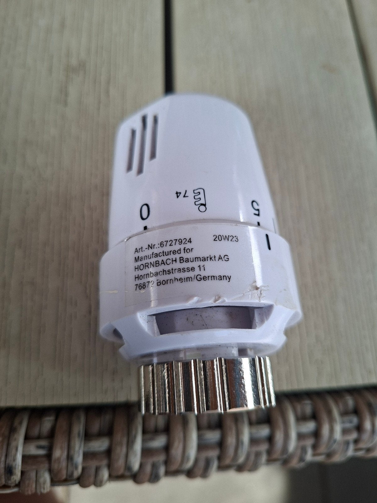 Thermostaatknop Hornbach (Art.Nr.: 6727924), Ophalen, Gebruikt