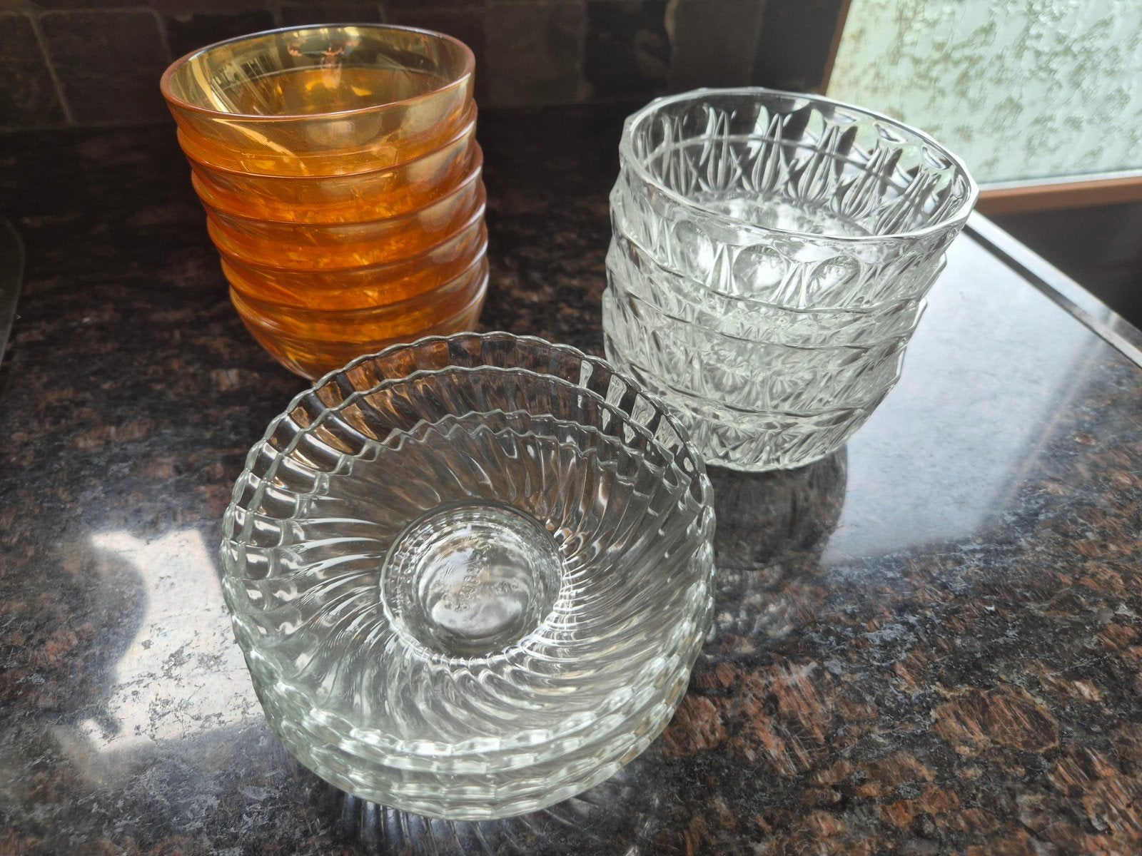 Glazen schaaltjes, Ophalen of Verzenden, Glas, Overige stijlen, Glas of Glazen