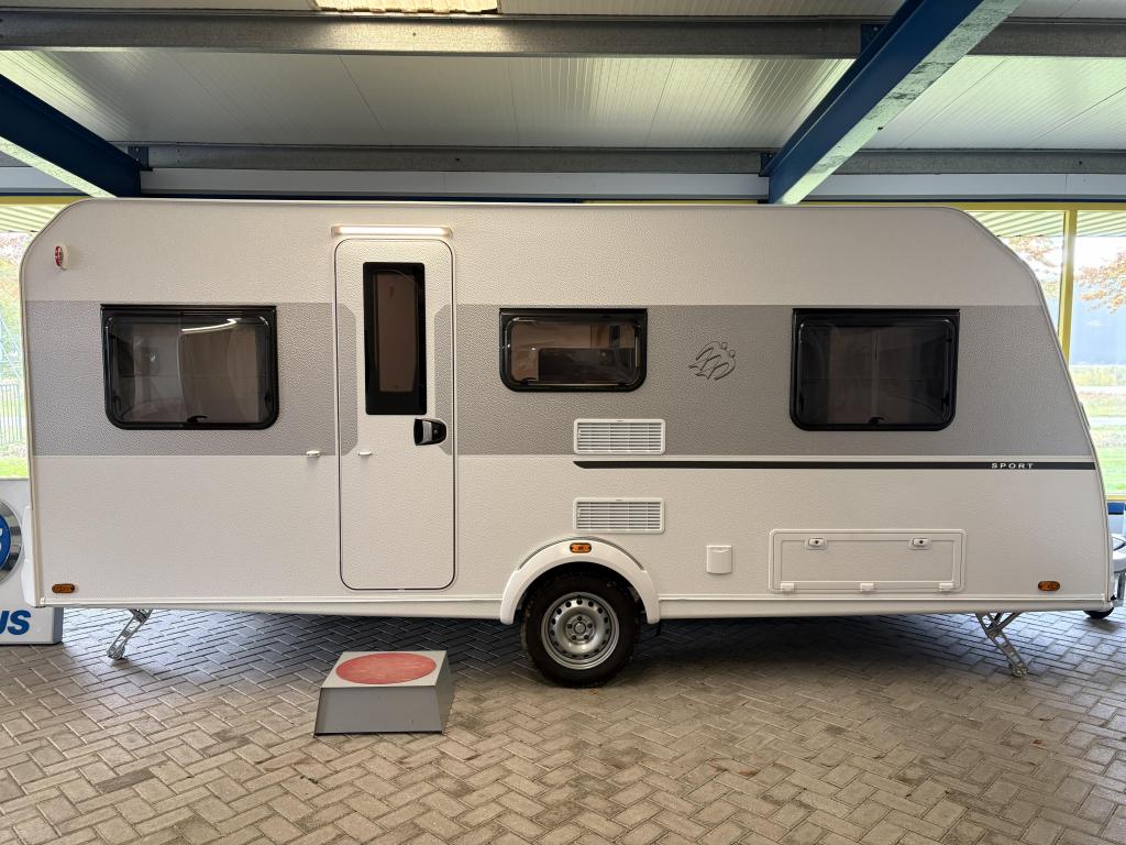 Knaus Sport 500 EU Model 2026, Dwarsbed, Rondzit, Schokbreker, Bedrijf