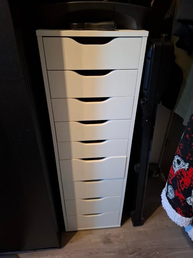 Ikea Alex ladekast met 9 laden, Ophalen, Overige materialen, Minder dan 50 cm, Gebruikt