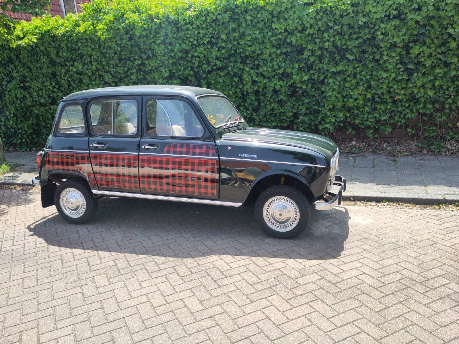 Renault 4 0.8 1967 groen, Auto's, Renault, Voorwielaandrijving, Stof, Beige, 4 cilinders