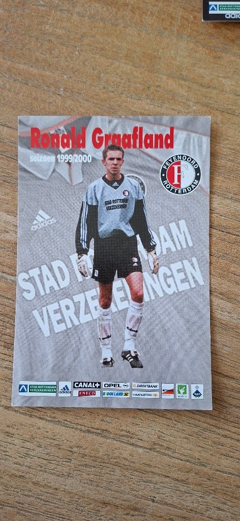Spelerskaart; Ronald Graafland # Feyenoord / Ajax, Ophalen of Verzenden, Nieuw, Feyenoord, Spelerskaart