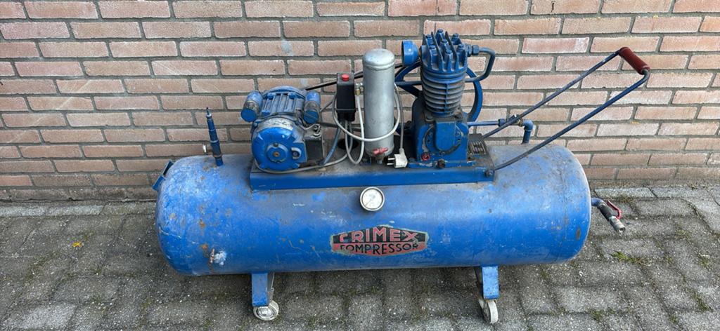 Crimex Compressor 220V - Type CR 150, Gebruikt, 6 tot 10 bar, Ophalen of Verzenden, Minder dan 200 liter/min