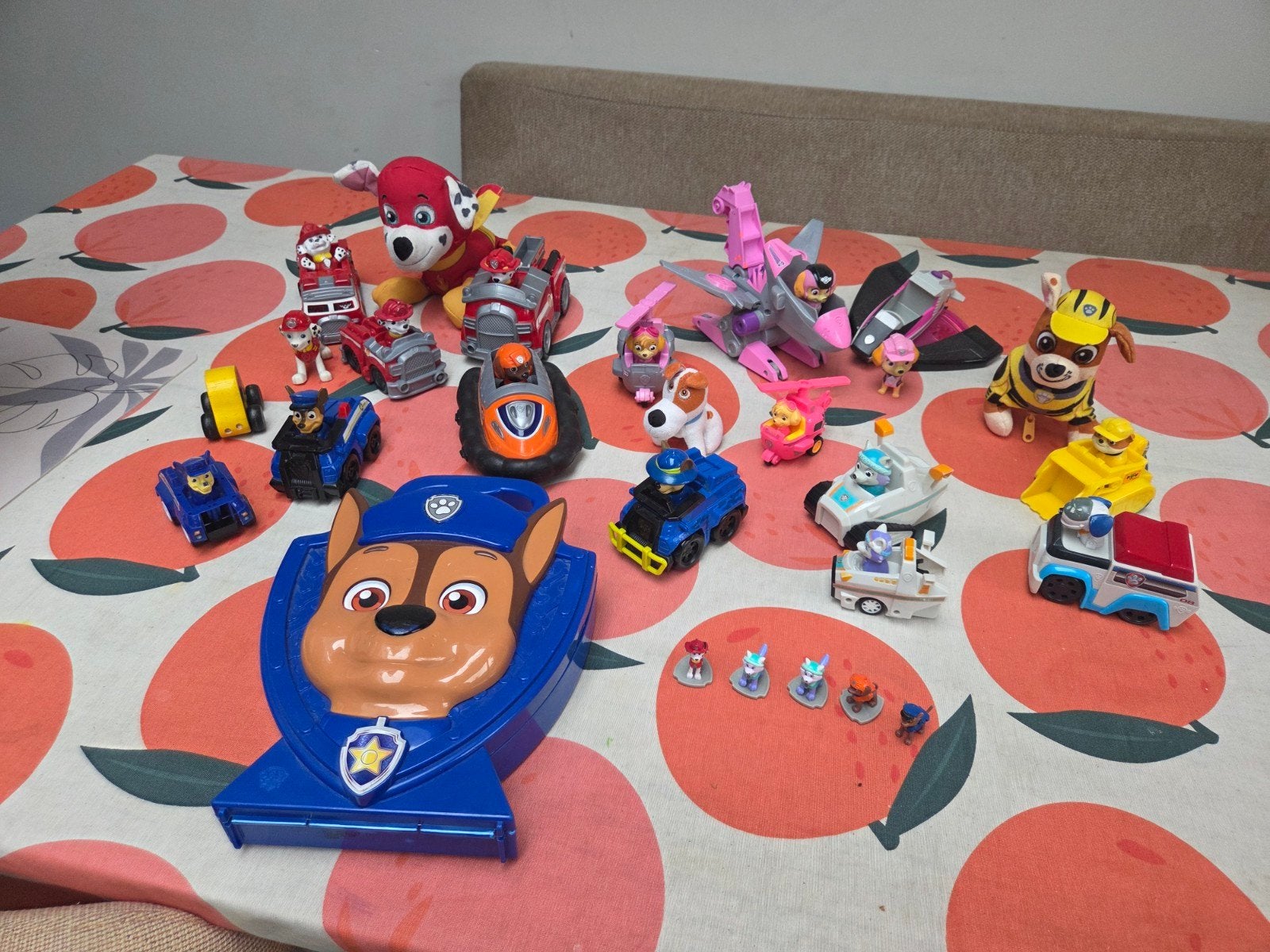 Grote Paw Patrol Verzameling - Voertuigen en Figuren  1 koop, Ophalen of Verzenden, Gebruikt