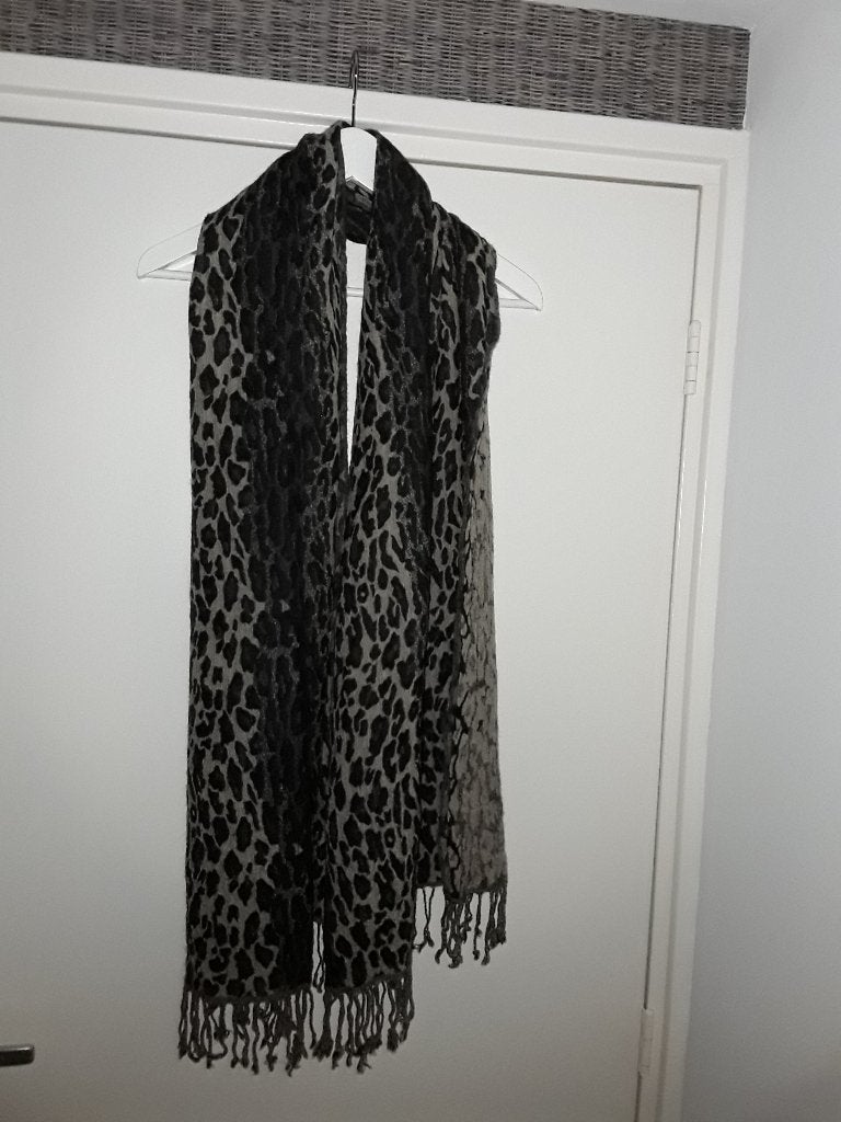 Passigatti Bruin/Beige Sjaal Met Panterprint, Kleding | Dames, Mutsen, Sjaals en Handschoenen, Passigatti, Maat 46/48 (XL) of groter