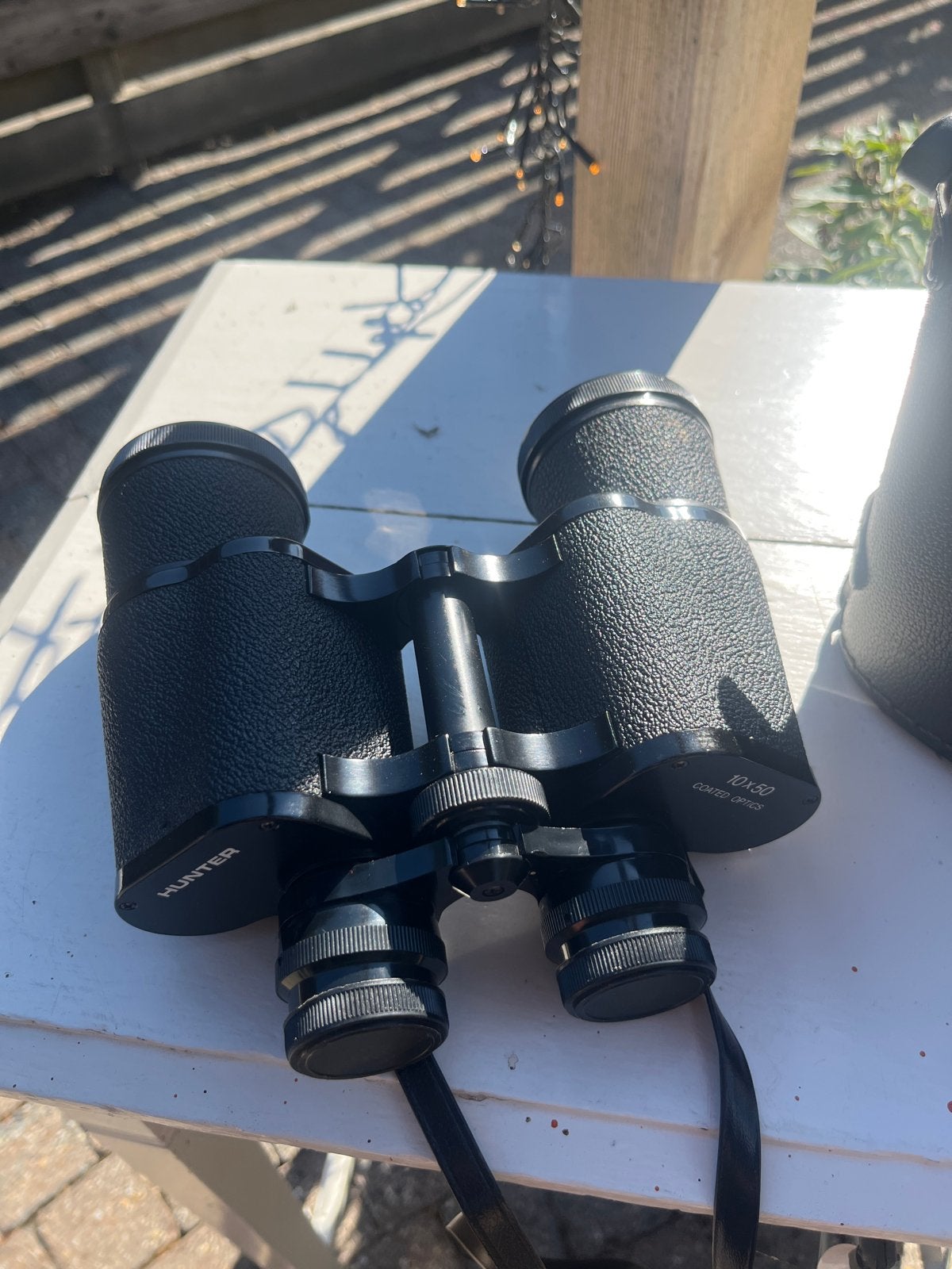 Hunter 10x50 verrekijker met tas, Audio, Tv en Foto, Optische apparatuur | Verrekijkers, Gebruikt, 8 tot 12x, Met hoes of tas