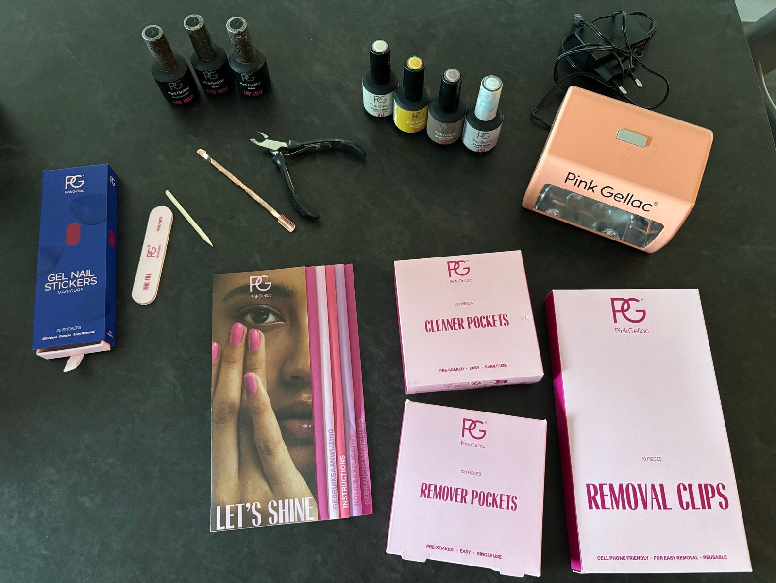 Complete Pink Gellac set met lamp en 4 kleuren, Ophalen of Verzenden, Zo goed als nieuw, Overige typen