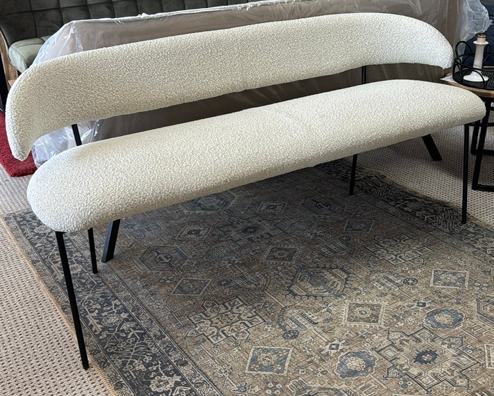 Eetkamerbank Luka – Copenhagen Beige (Eleonora), Huis en Inrichting, Ophalen, Eetkamerbank, Ehb, Minder dan 75 cm