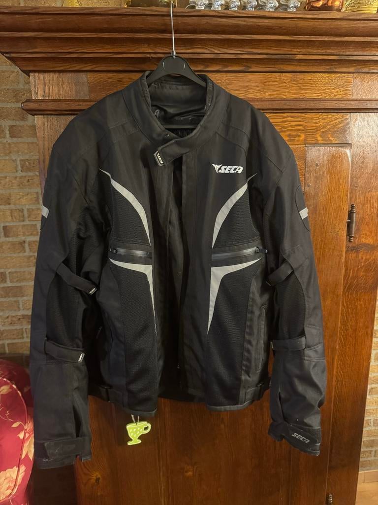 Seca motorjas XXXL met 3 voeringen - zo goed als nieuw, Motoren, Kleding | Motorkleding, Ophalen of Verzenden, Tweedehands, Heren
