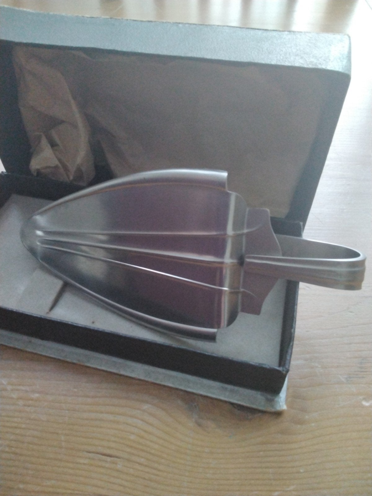 Vintage Taartschep in Doos - Zilverkleurig, Ophalen of Verzenden