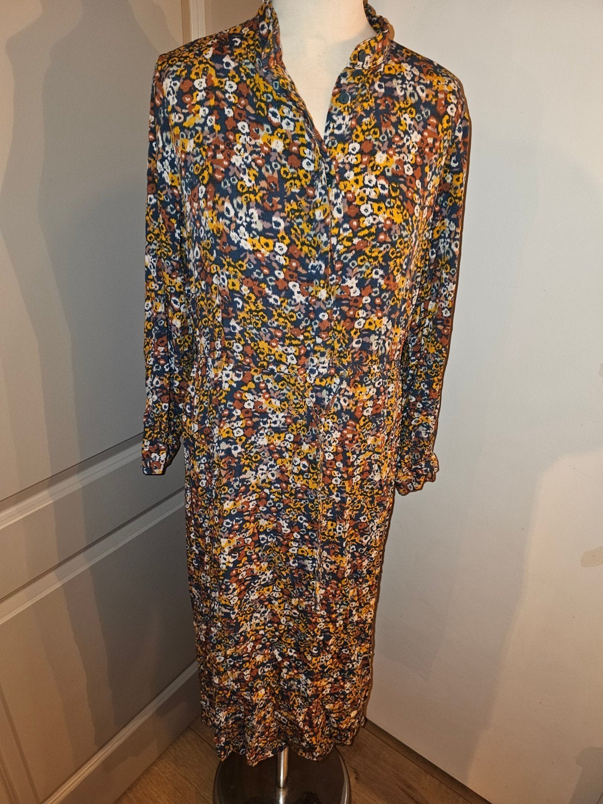 Ivy beau jurk maat 36, Kleding | Dames, Ophalen of Verzenden, Zo goed als nieuw, Maat 36 (S), Onder de knie
