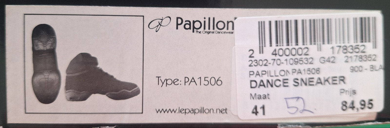 Zwarte suède dance sneakers  Papillon mt 41, Ophalen of Verzenden, Zo goed als nieuw, Schoenen