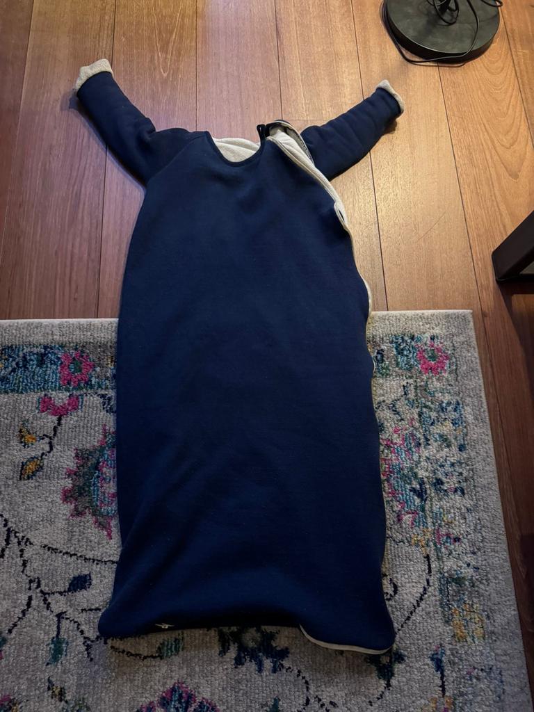 Reiff gevoerde Donkerblauwe slaapzak met lange mouwen, Ophalen of Verzenden, Zo goed als nieuw, 100 cm of meer, Slaapzak