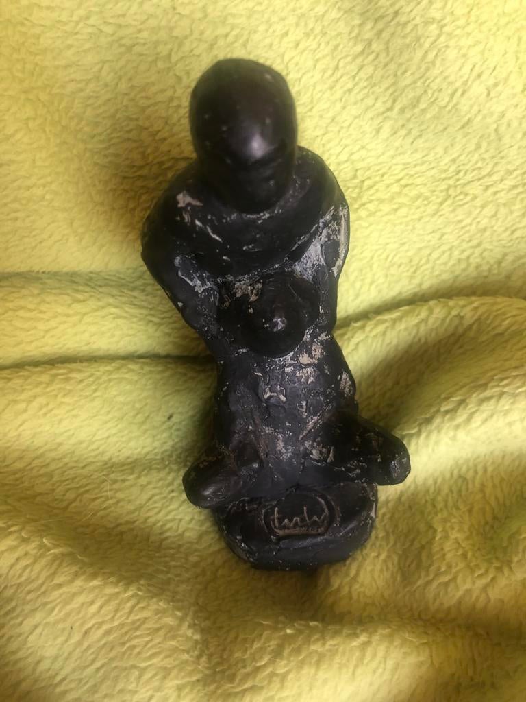 Bronsplastiek 'Kinderen' van Tony van de Vorst, 15 cm, Groep mensen, Minder dan 20 cm, Ophalen of Verzenden, Brons