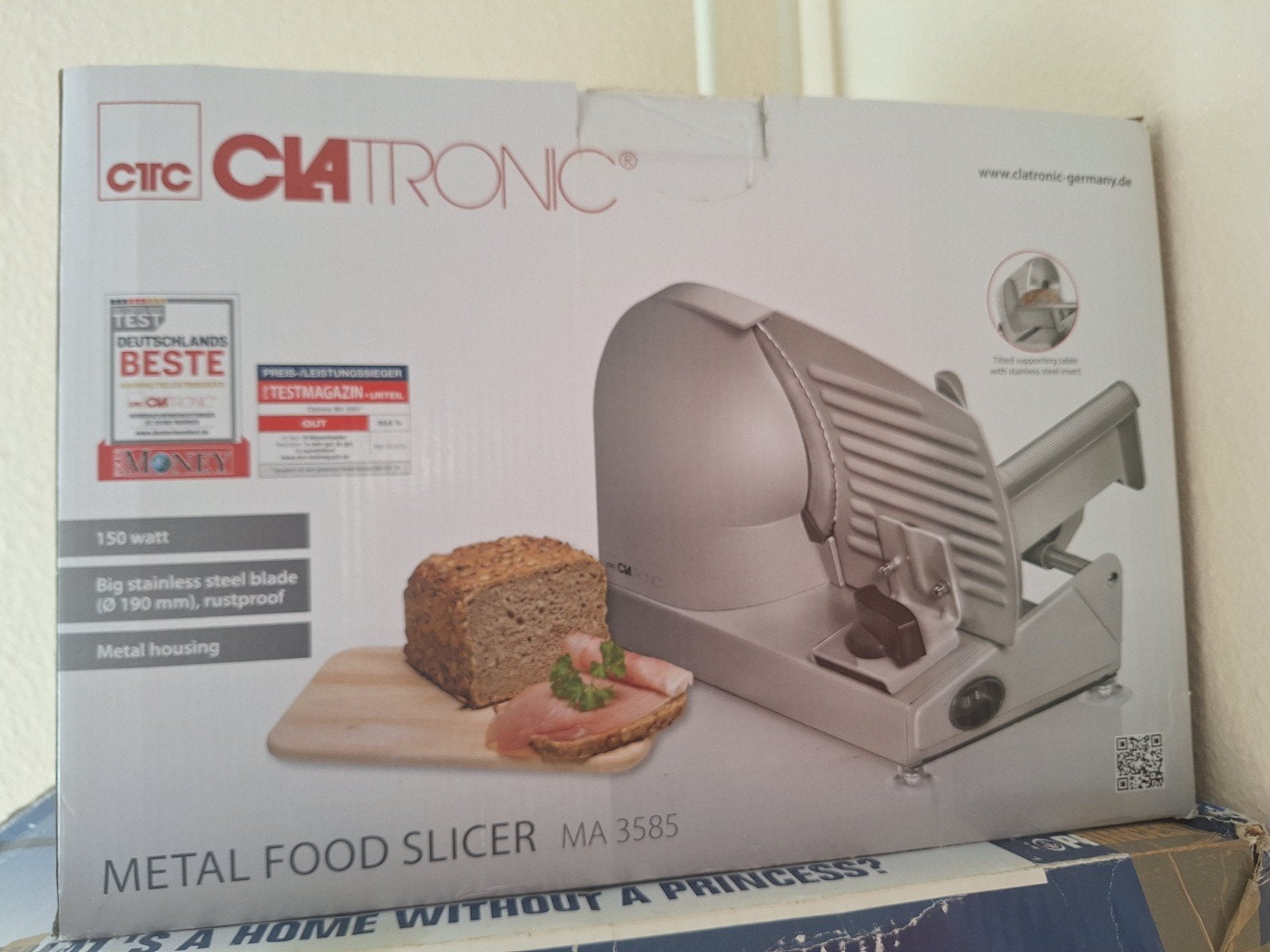 Clatronic MA 3585 Food Slicer - Nieuw in doos, Ophalen, Zo goed als nieuw