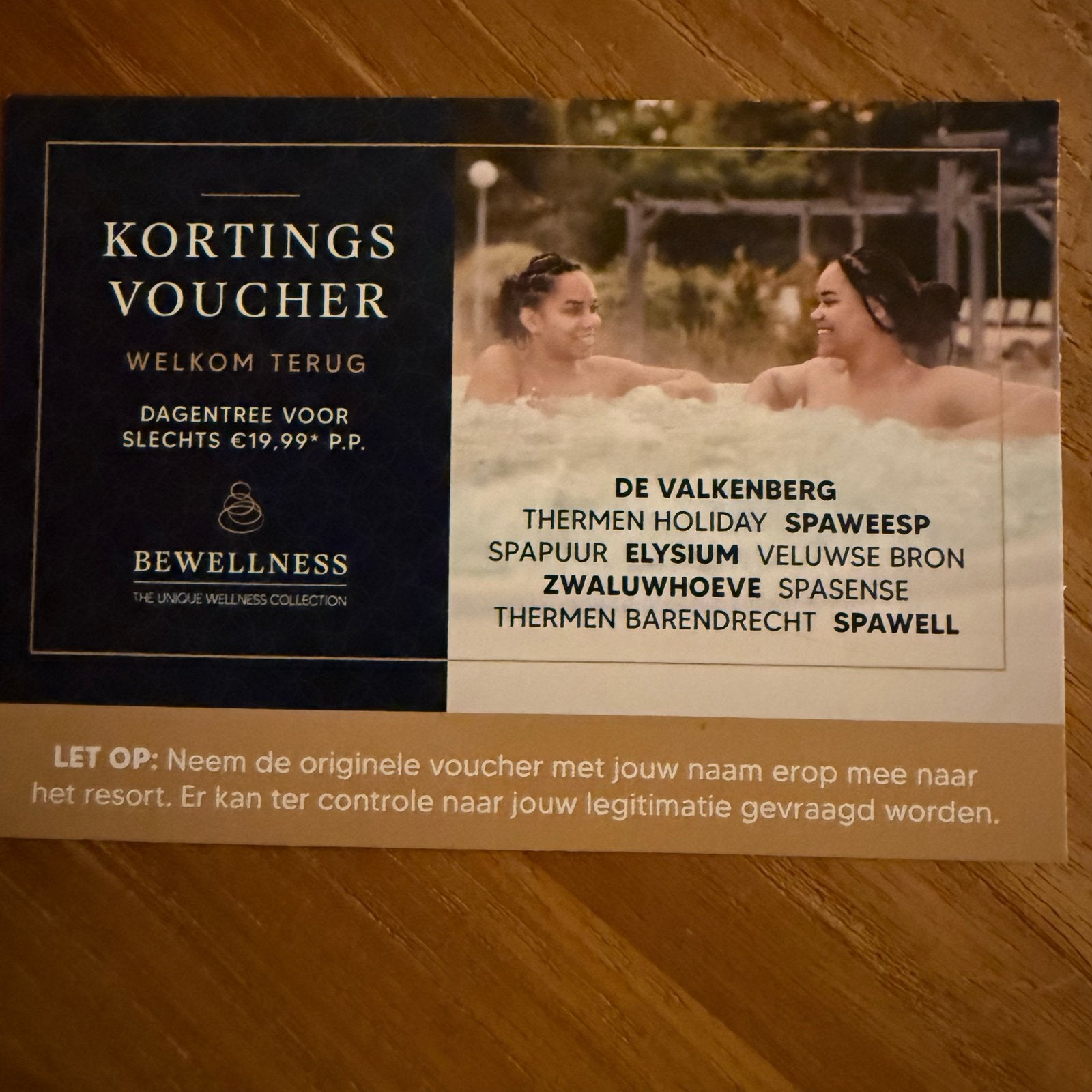 Dagentree saunabon, Tickets en Kaartjes, Twee personen, Kortingsbon, Spa of Sauna