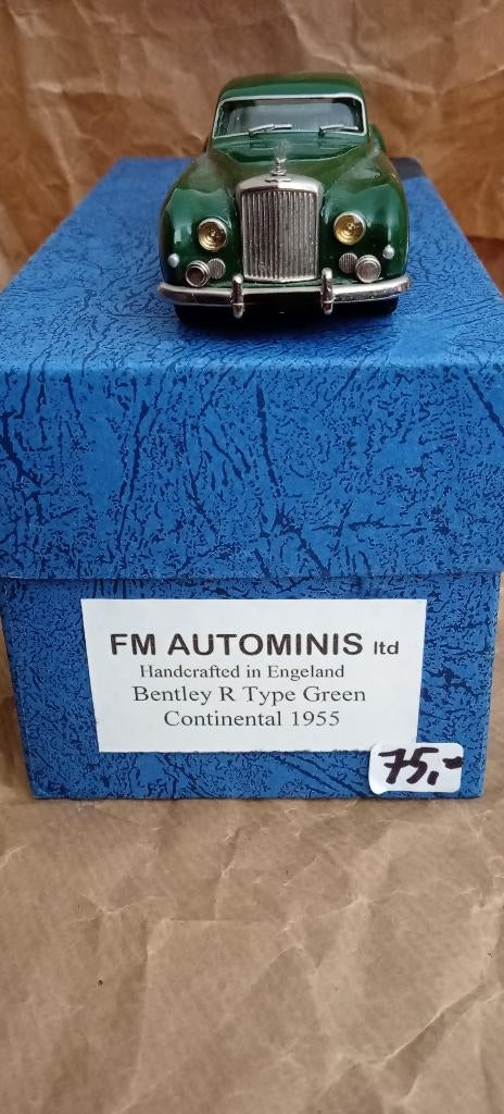 1:43 Bentley R Type Continental 1955 €59,00 FM autominis, Hobby en Vrije tijd, Modelauto's | 1:43, Ophalen of Verzenden, Nieuw