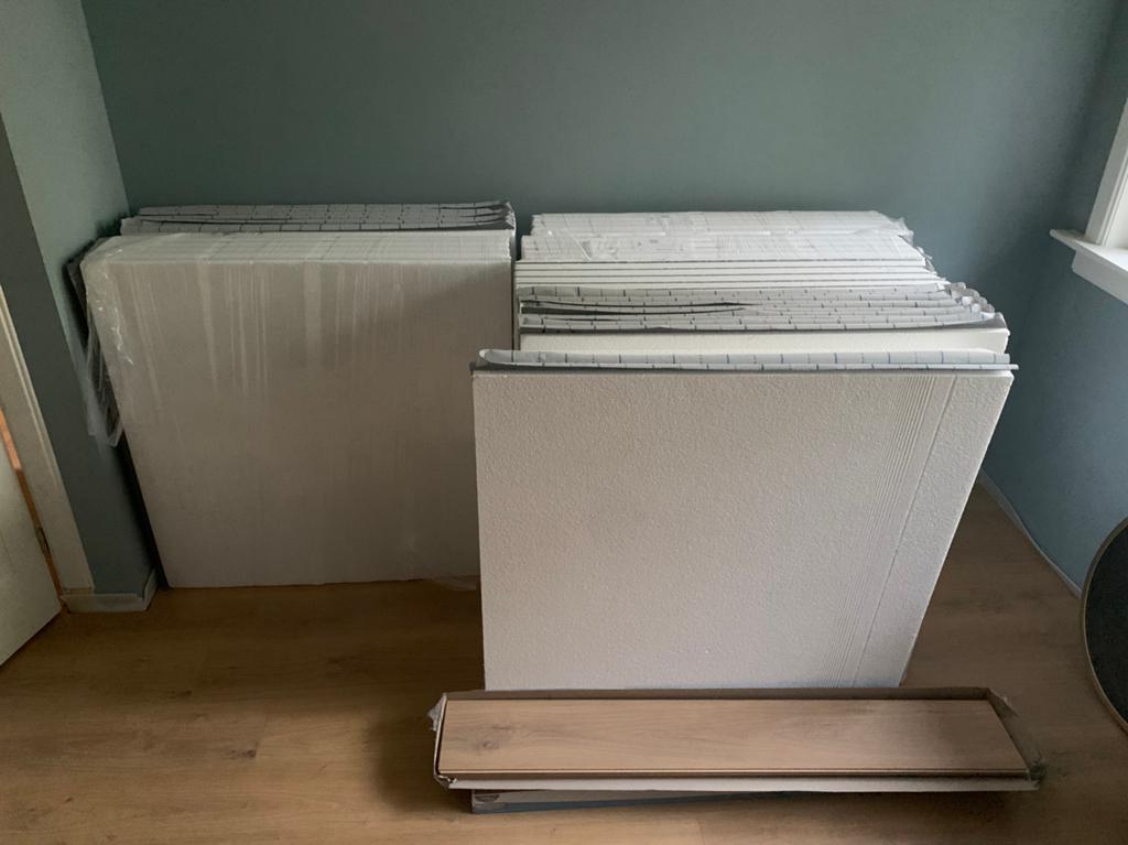 Tackerplaten 60 m2 met clips voor vloerverwarming, Doe-het-zelf en Verbouw, Verwarming en Radiatoren, Ophalen, Minder dan 30 cm