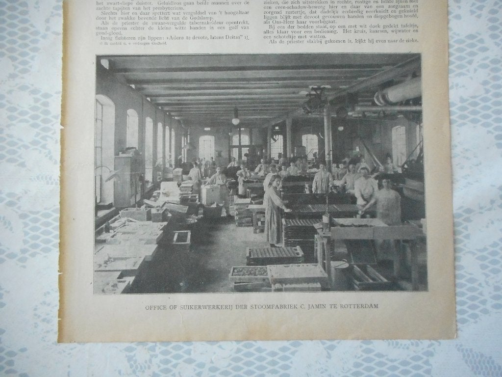 Rotterdam. C. Jamin. Stoomfabriek. 1908., Verzamelen, Ophalen of Verzenden, Voor 1920, Nederland, Knipsel(s)
