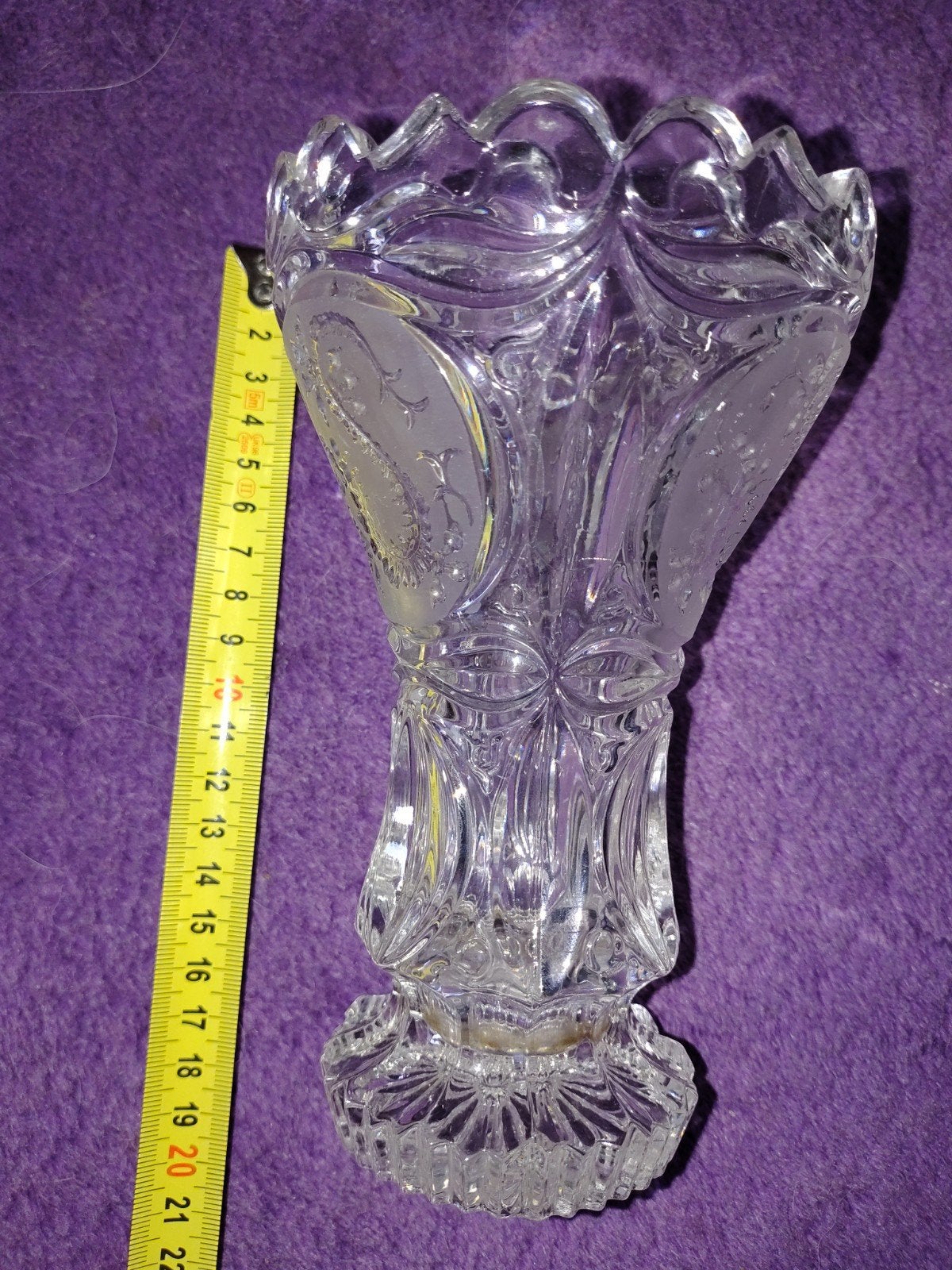 Hofbauer Kristallen Vaas - Draak - 17,5 cm, Antiek en Kunst, Antiek | Vazen, Ophalen of Verzenden