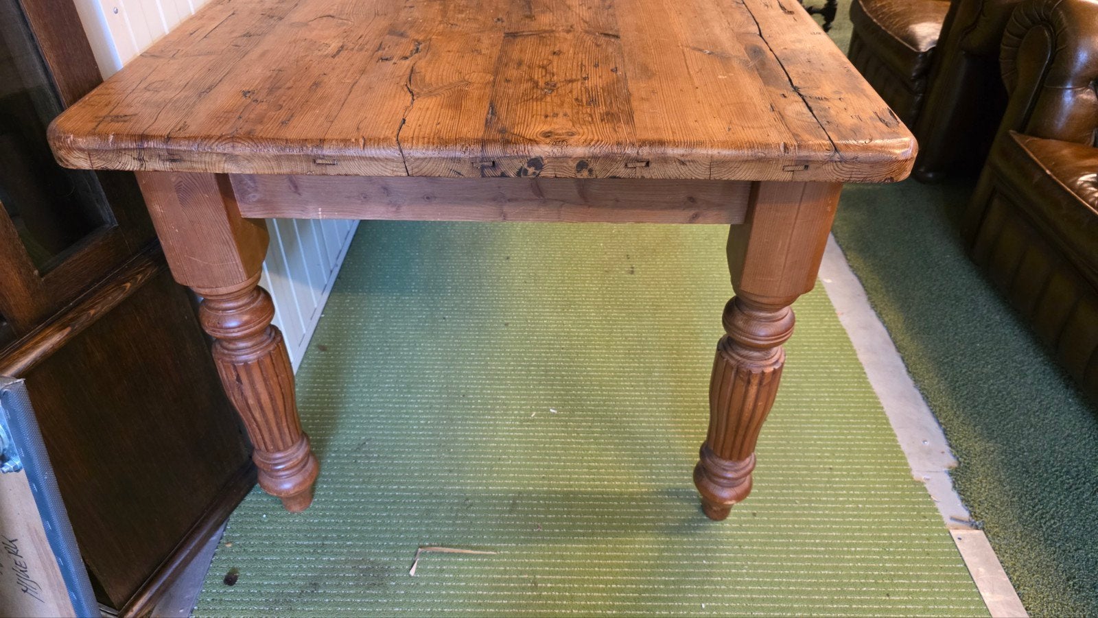 grote grenen houten Franse boerentafel, Ophalen