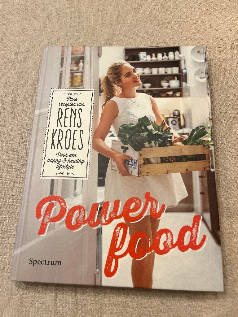 Boek Rens eten kroes recept power powerfood lifestyle happy, Boeken, Ophalen of Verzenden, Zo goed als nieuw, Rens Kroes, Hoofdgerechten