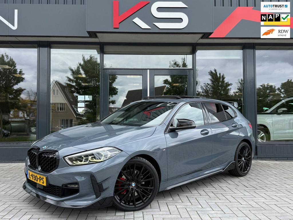 BMW 1-serie 118i M Performance Pano Led Camera Nap, 136 pk, Gebruikt, Leder en Stof, Origineel Nederlands