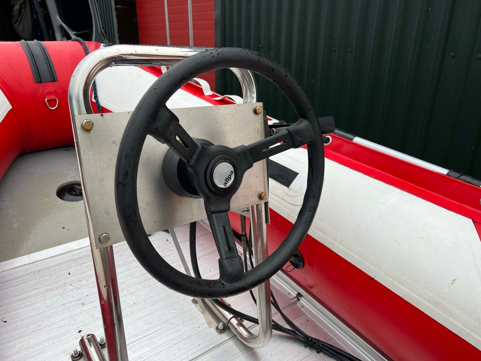 Rubberboot met 6 pk Mercury motor en trailer, Watersport en Boten, Ophalen, Buitenboordmotor, Mercury, Gebruikt