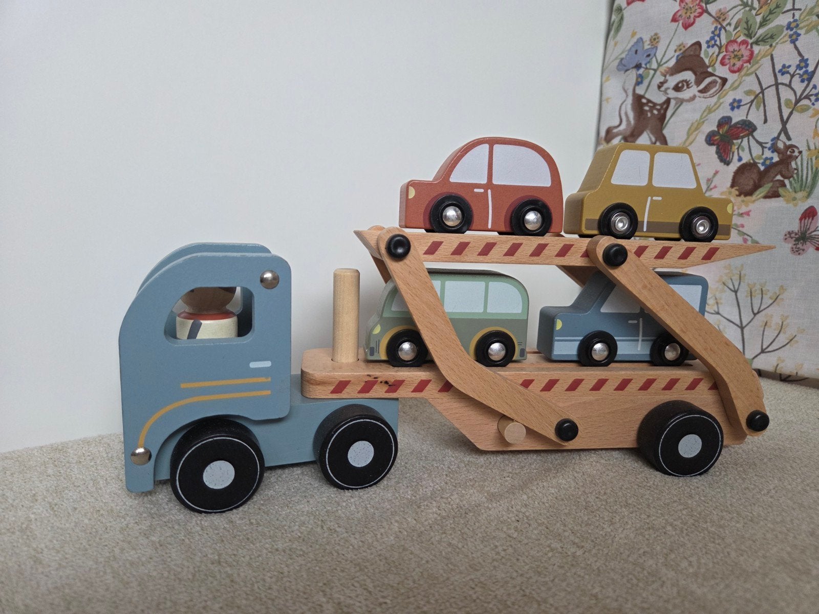 Little Dutch Houten Truck met Oplegger en Auto's, Ophalen, Nieuw