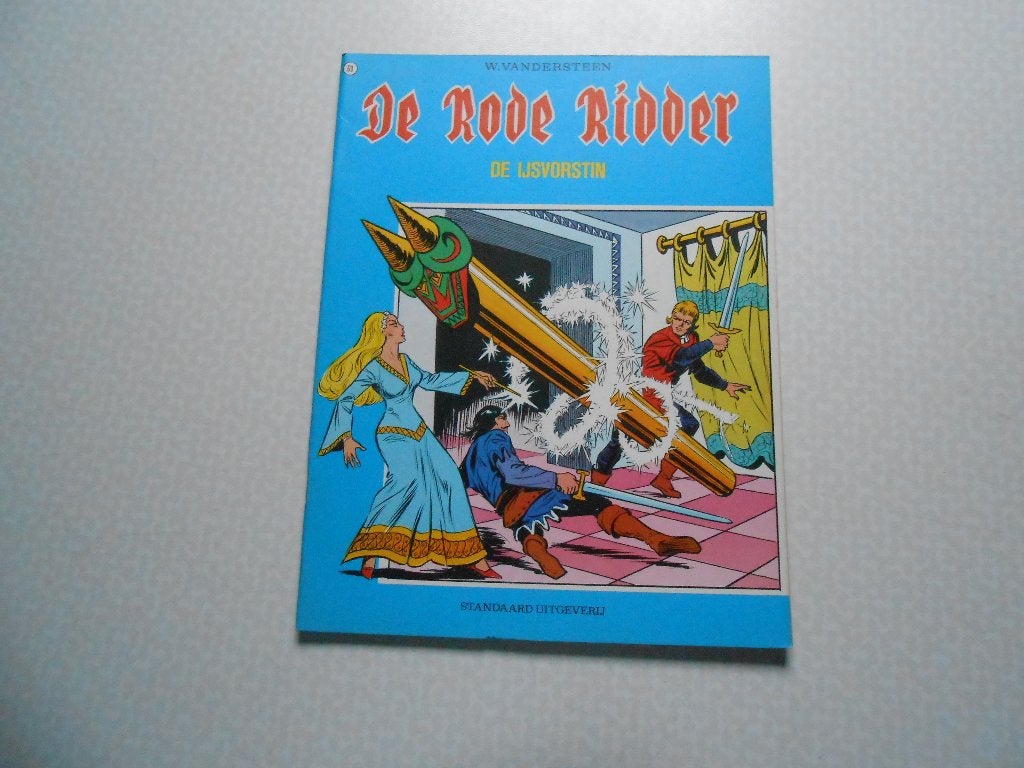 Rode ridder 69 De ijsvorstin 1975 1 ste druk., Willy Vandersteen, Eén stripboek, Ophalen of Verzenden, Zo goed als nieuw