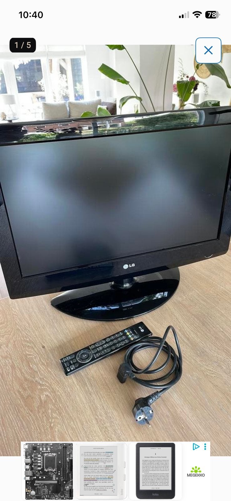 LG 26 inch tv 37LG3050, Audio, Tv en Foto, Televisies, Ophalen, 50 Hz, Zo goed als nieuw, LG