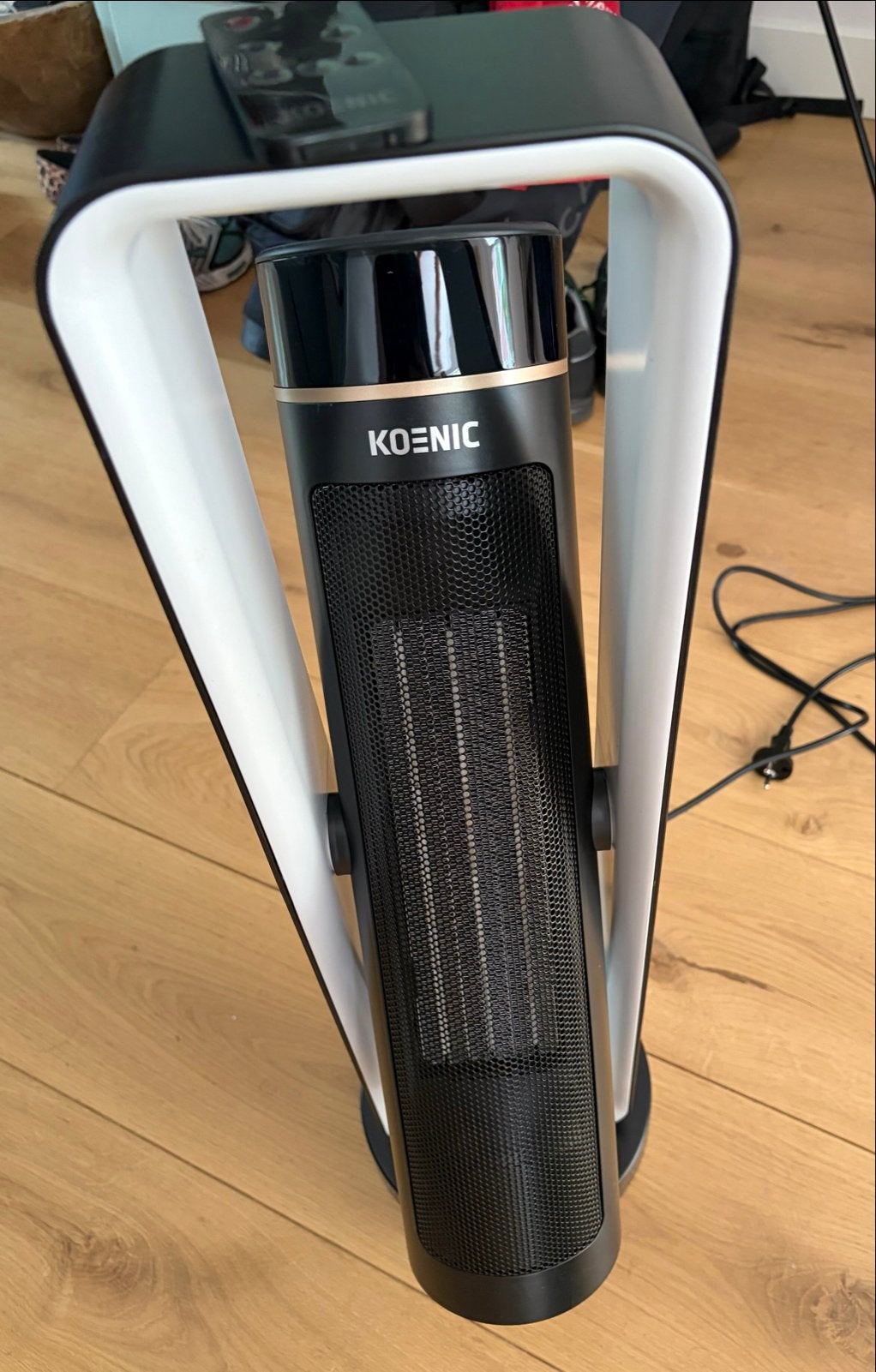 Koenic KFH 22222 Ventilator Kachel met Afstandsbediening, Kachel, Minder dan 60 cm, Ophalen of Verzenden, Zo goed als nieuw